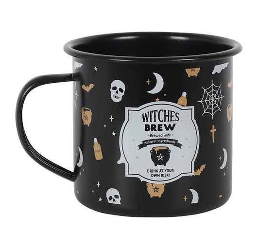 WITCHES BREW ENAMEL MUG