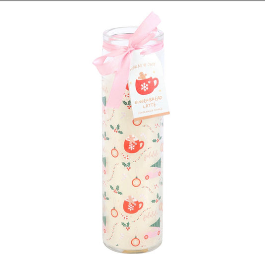 SUGARPLUM FUN CHRISTMAS PRINT TUBE CANDLE