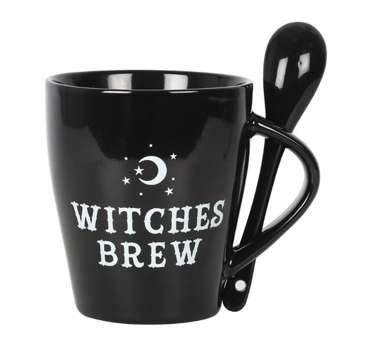 WITCHES BREW MUG AND SPOON SET