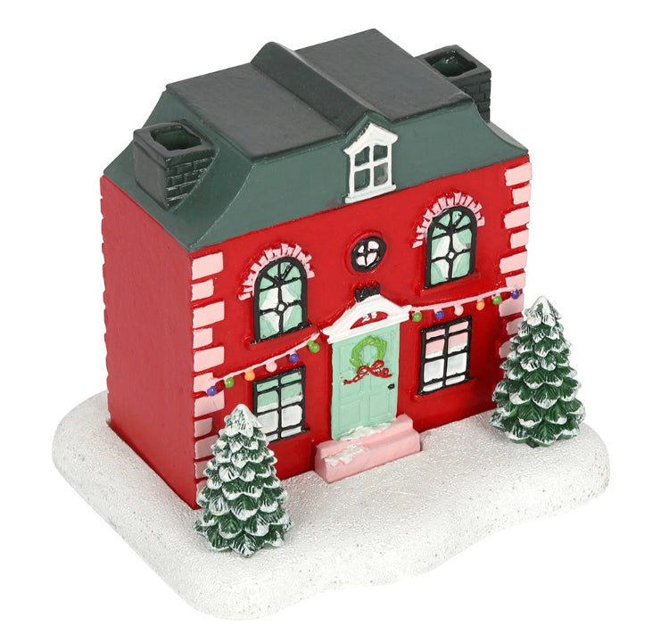 CHRISTMAS HOUSE INCENSE CONE BURNER