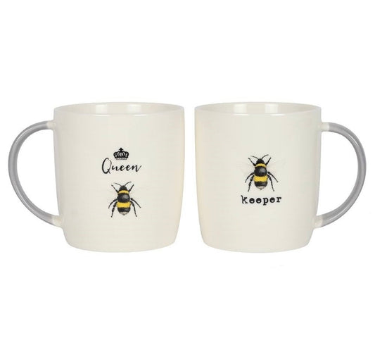 Couples mug set queen bee 🐝 & keeper bee 🐝